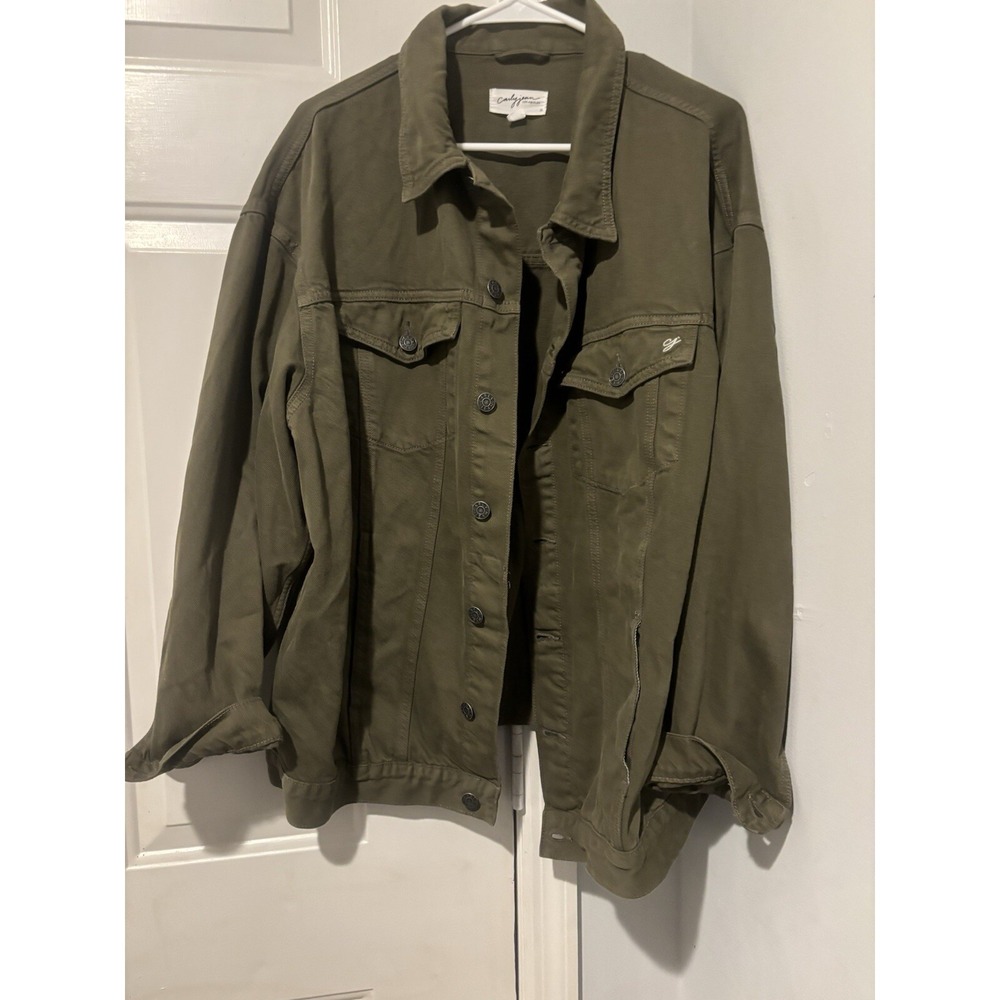 Carly Jean Los Angeles Women's Jacket Hunter Green Size XL Vintage Style VTG